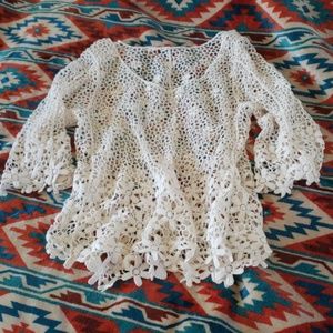 NWOT Crochet Top/Overlay